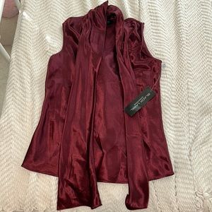 Black Label blouse, Ties around the neck, Silk